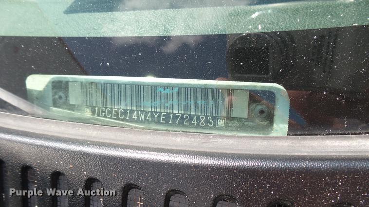 image for item DA0485 2000 Chevrolet Silverado 1500 pickup truck