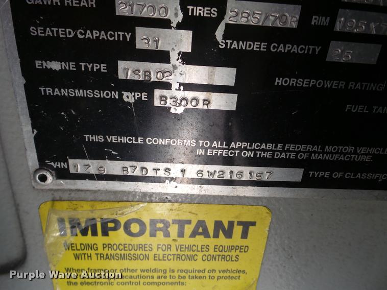 image for item DA1902 2006 Optima LFB-34 transit bus