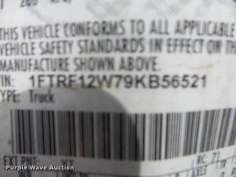 image for item DA2676 2009 Ford F150 pickup truck