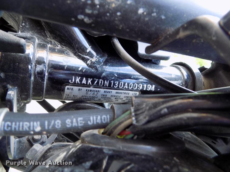 image for item DA6074 1983 Kawasaki Spectre KZ750 motorcycle