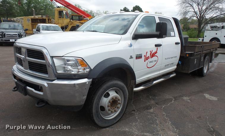 image for item DA8100 2012 Dodge Ram 5500 Crew Cab flatbed truck