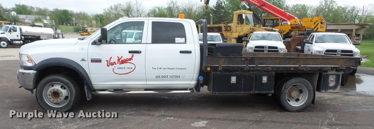 image for item DA8100 2012 Dodge Ram 5500 Crew Cab flatbed truck