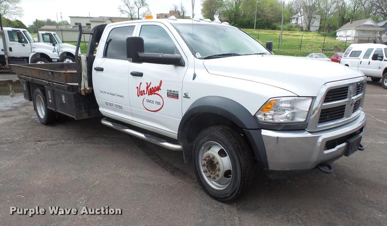 image for item DA8100 2012 Dodge Ram 5500 Crew Cab flatbed truck
