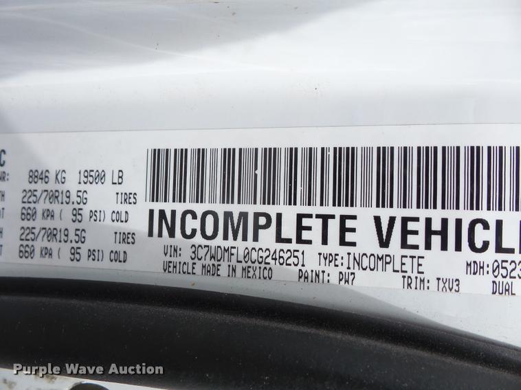 image for item DA8100 2012 Dodge Ram 5500 Crew Cab flatbed truck