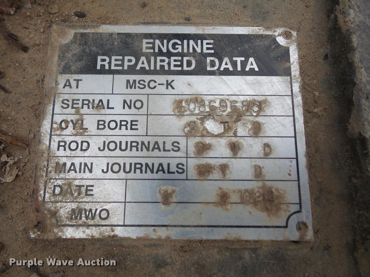 image for item DA8157 Cummins NTC-400 six cylinder turbo diesel engine