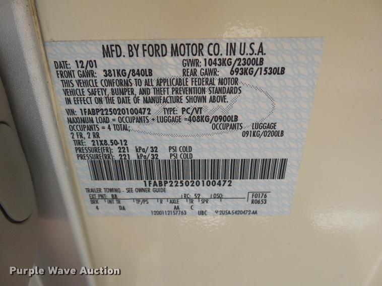 image for item DB0181 2002 Ford Think Neighbor golf cart