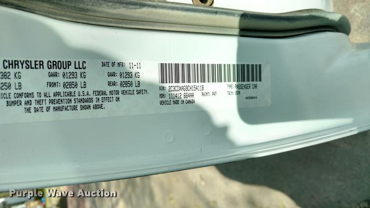 image for item DB0925 2012 Dodge Charger Police