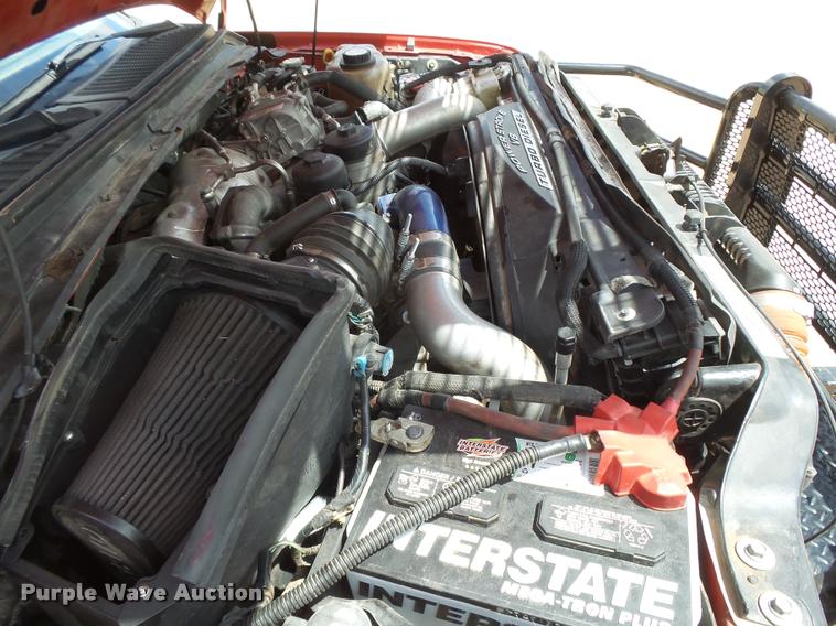 image for item DB2547 2008 Ford F350 XLT Super Duty SuperCab flatbed pickup truck