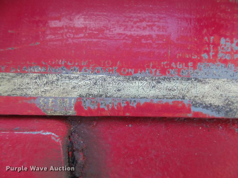 image for item DB2548 1988 Utility Float flatbed trailer