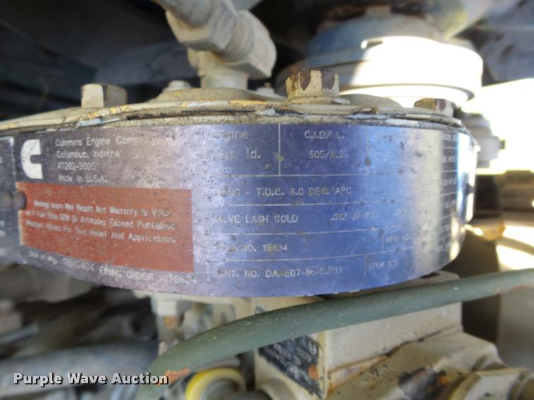 image for item DB4694 1991 BMY Harsco M931A2 semi truck