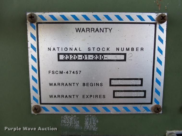 image for item DB4694 1991 BMY Harsco M931A2 semi truck