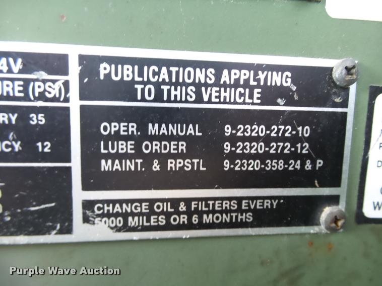 image for item DB4694 1991 BMY Harsco M931A2 semi truck