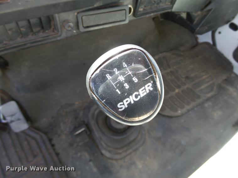 image for item DB4718 1999 International 4700 Crew Cab dump flatbed truck