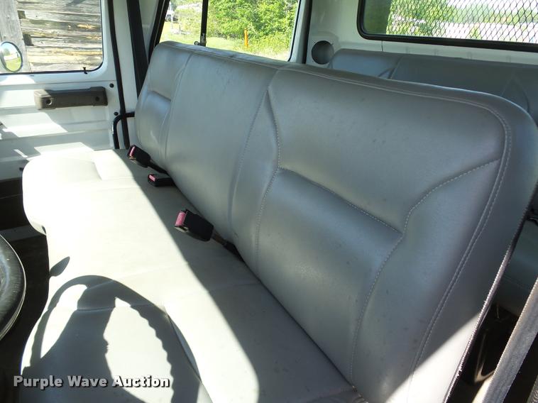 image for item DB4718 1999 International 4700 Crew Cab dump flatbed truck