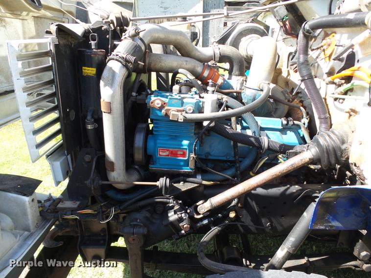 image for item DB4718 1999 International 4700 Crew Cab dump flatbed truck