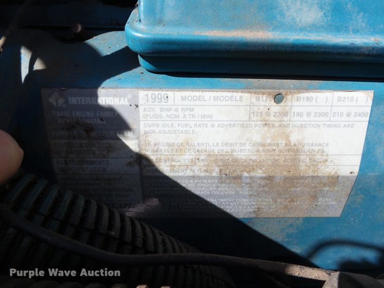 image for item DB4718 1999 International 4700 Crew Cab dump flatbed truck