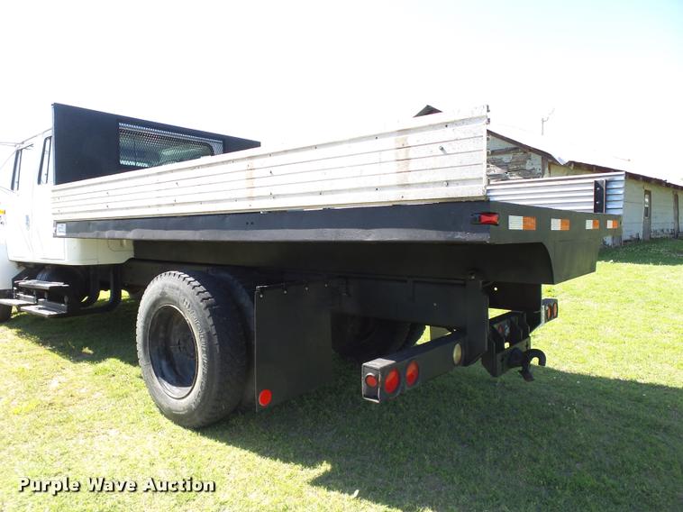 image for item DB4718 1999 International 4700 Crew Cab dump flatbed truck