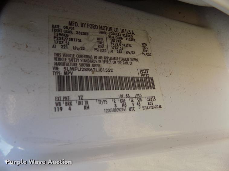 image for item DC7234 2002 Lincoln Navigator SUV