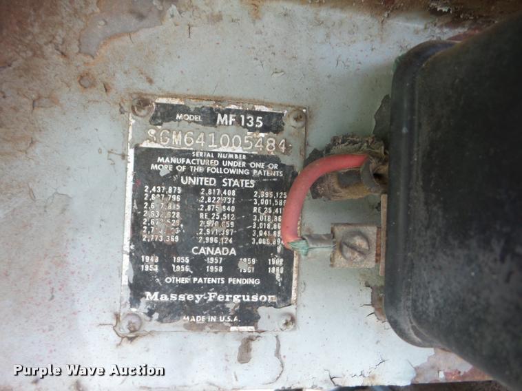 image for item DC7238 Massey-Ferguson 135 tractor