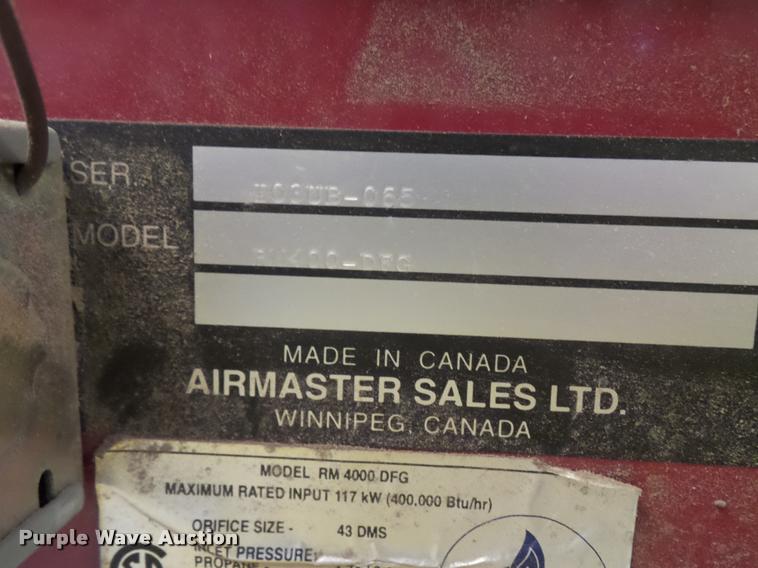 image for item DD9331 Airmaster heater