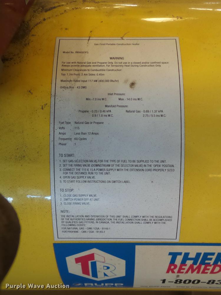 image for item DD9331 Airmaster heater