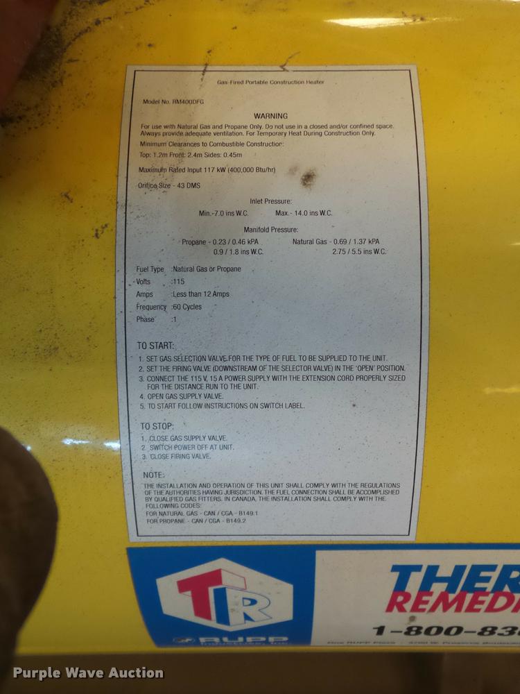 image for item DD9331 Airmaster heater