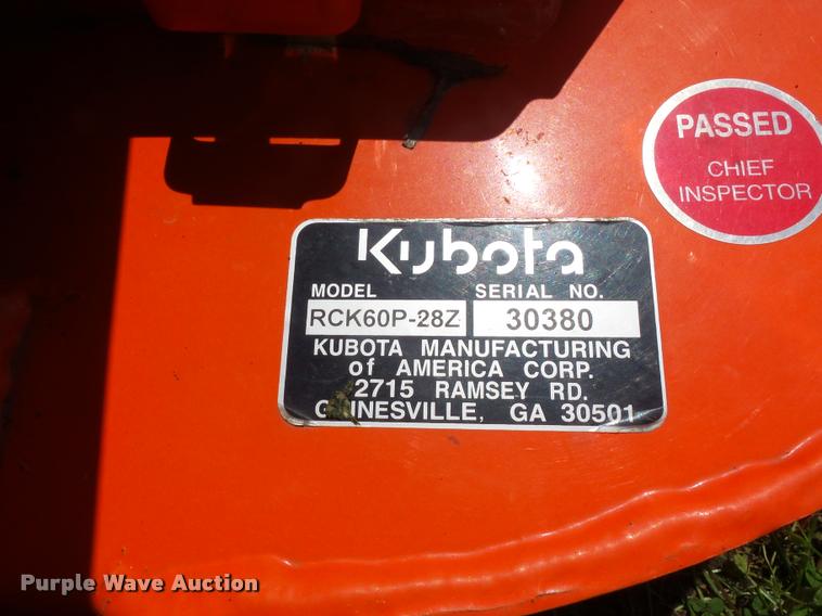 image for item DD9349 Kubota ZD25 lawn mower