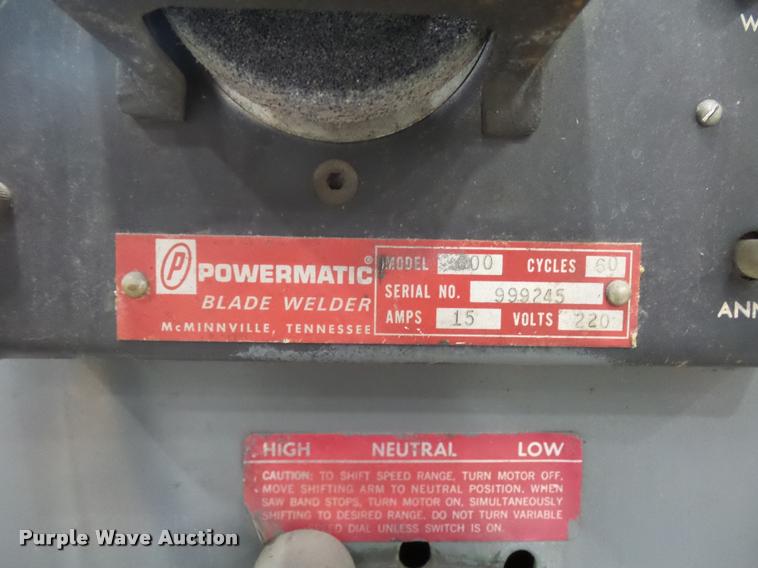 image for item DD9385 Powermatic bandsaw