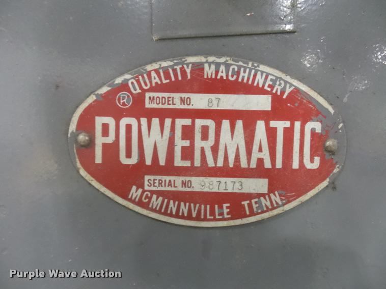 image for item DD9385 Powermatic bandsaw