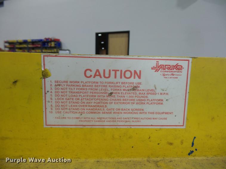 image for item DD9389 Jarke forklift man basket