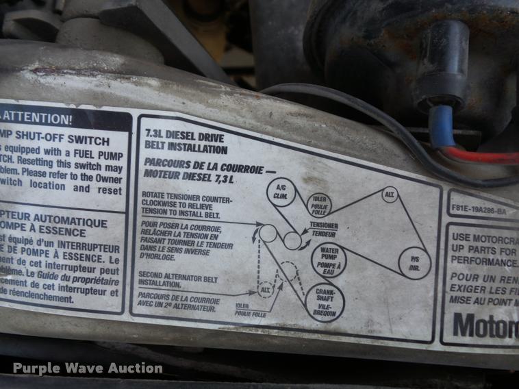 image for item DD9414 2001 Ford F350 Super Duty SuperCab pickup truck