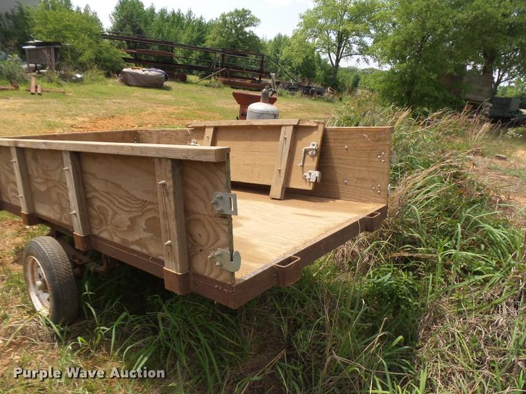 image for item DE9576 Shop built tilt deck trailer