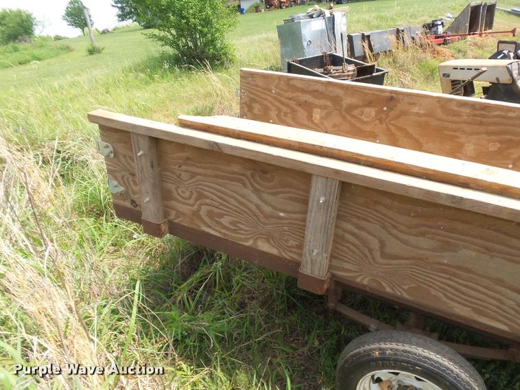 image for item DE9576 Shop built tilt deck trailer
