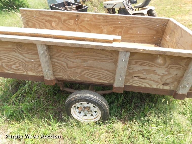 image for item DE9576 Shop built tilt deck trailer