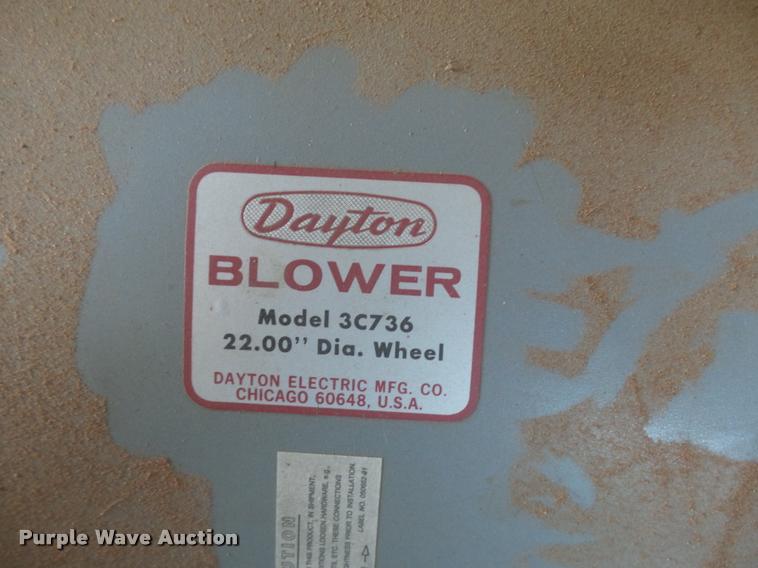 image for item DE9584 Dayton 3C736 blower