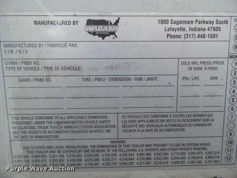 image for item DH9282 1998 Fruehauf dry van trailer