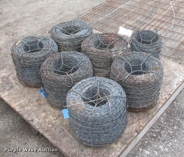 image for item K4819 (7) rolls of barb wire fencing