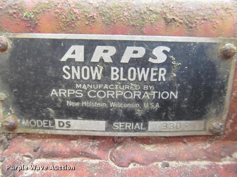 image for item K4857 ARPS snow blower