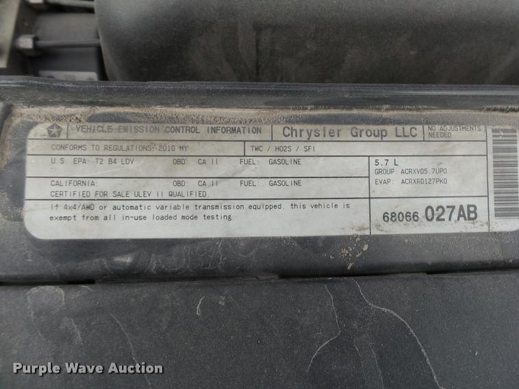 image for item K5798 2010 Dodge Charger