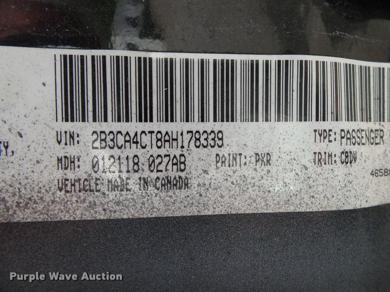 image for item K5798 2010 Dodge Charger