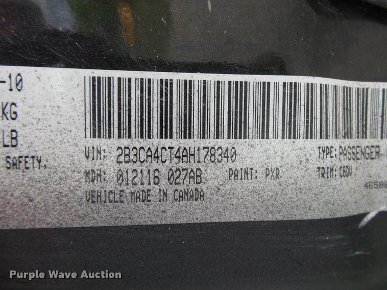 image for item K5800 2010 Dodge Charger