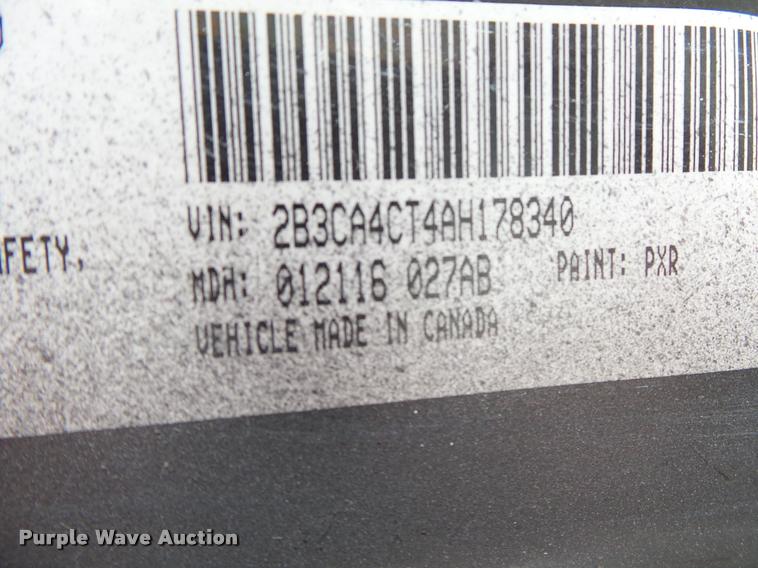 image for item K5800 2010 Dodge Charger