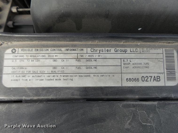 image for item K5800 2010 Dodge Charger