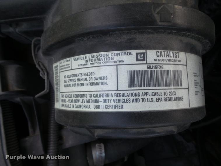 image for item K7667 2003 Chevrolet Express 3500 Extended van