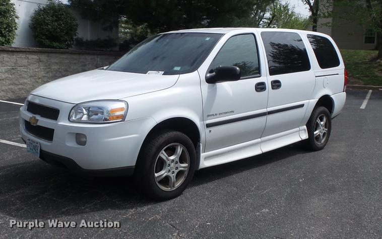 image for item K7671 2008 Chevrolet Uplander handicap accessible van