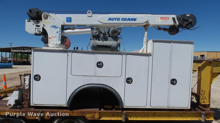 image for item L2369 Auto Crane steel utility bed with crane