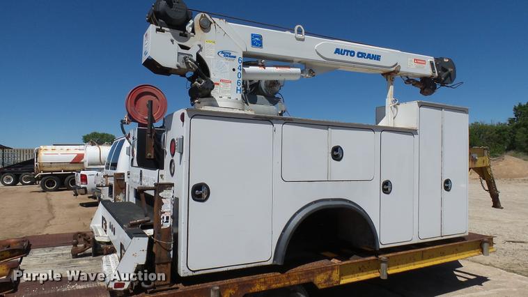 image for item L2369 Auto Crane steel utility bed with crane