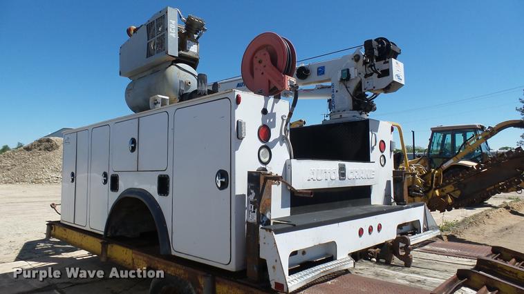 image for item L2369 Auto Crane steel utility bed with crane