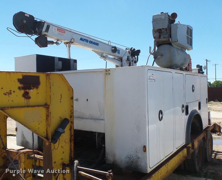 image for item L2369 Auto Crane steel utility bed with crane
