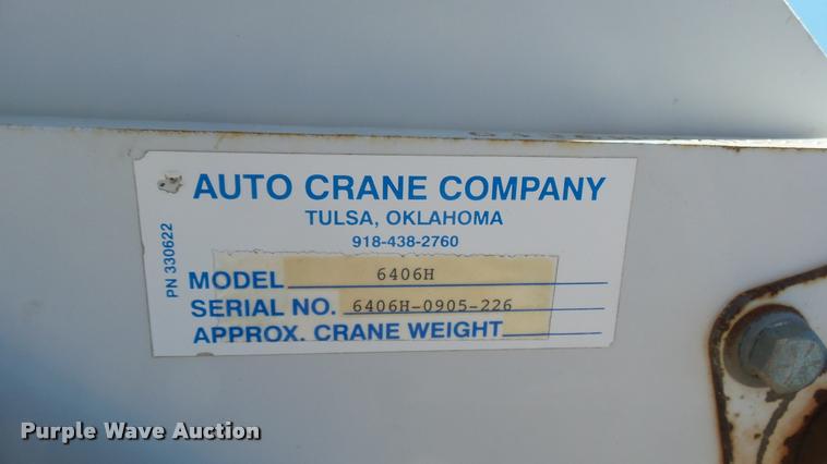 image for item L2369 Auto Crane steel utility bed with crane